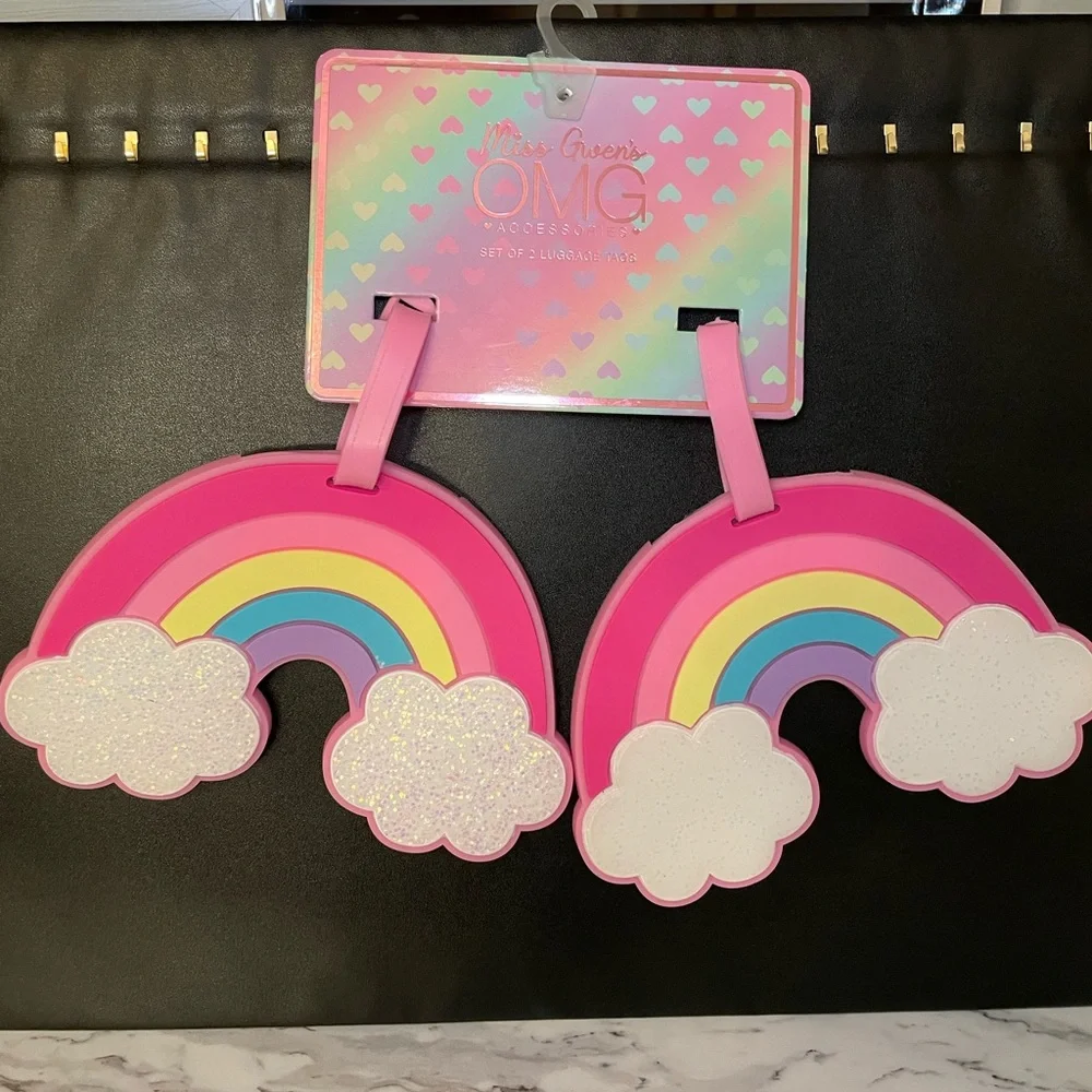 Rainbow Sparkle Luggage Tags